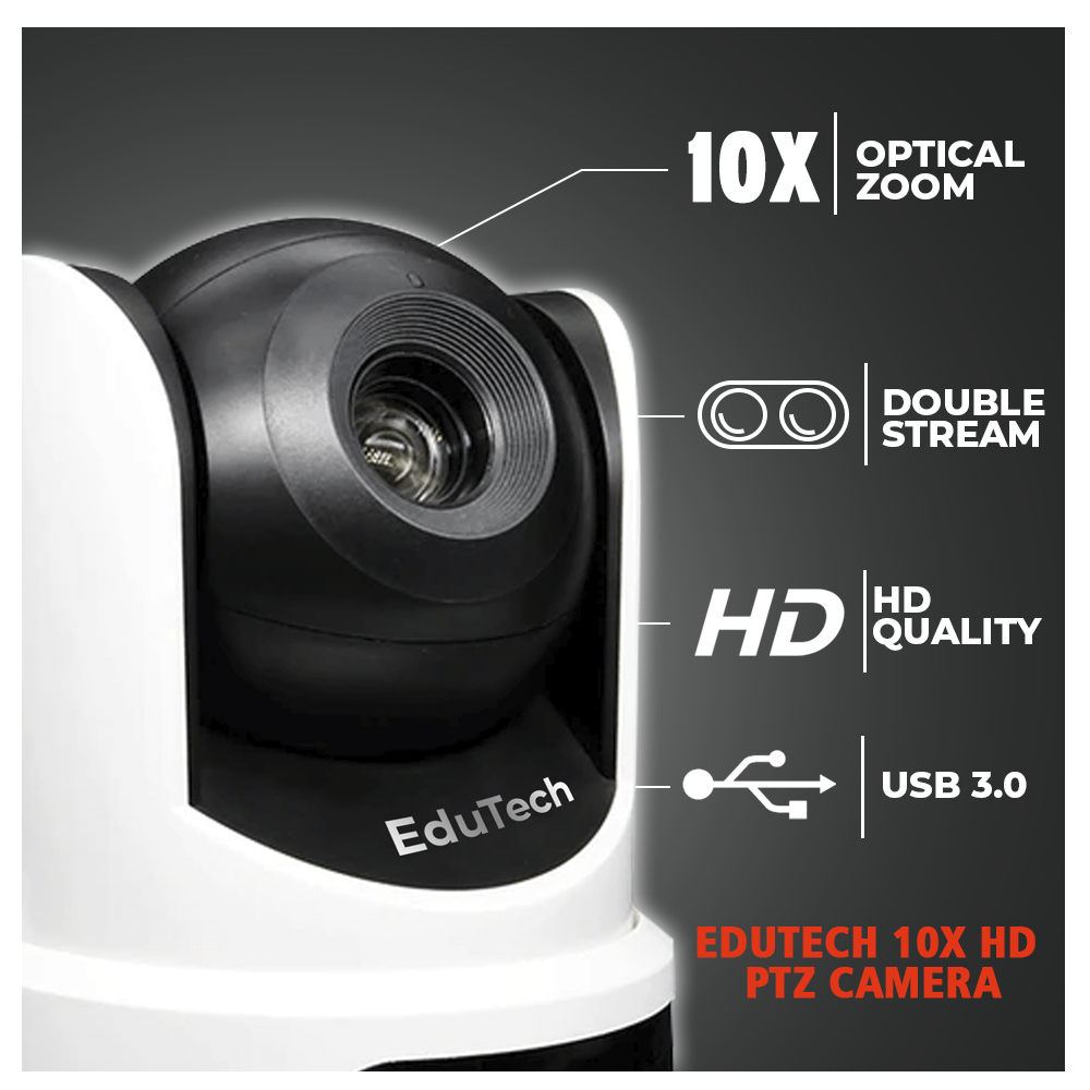 EduTech 10X HD PTZ Camera used in conference room setup