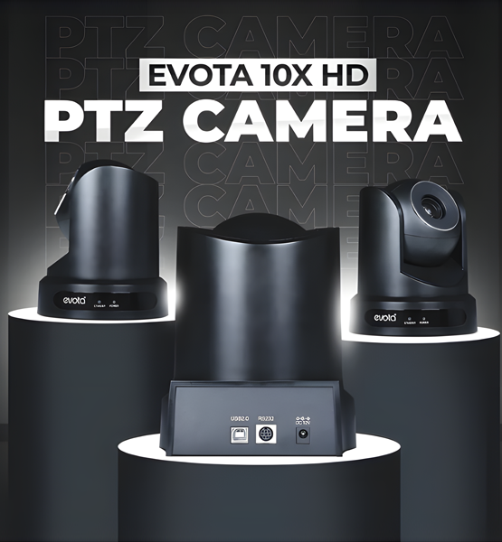 Evota 10X HD PTZ Camera Rear Ports and Connectivity