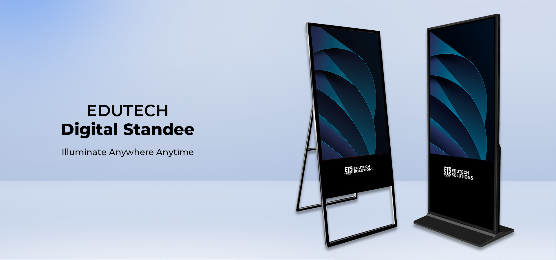 Digital standee display for smart advertisements and business promotions