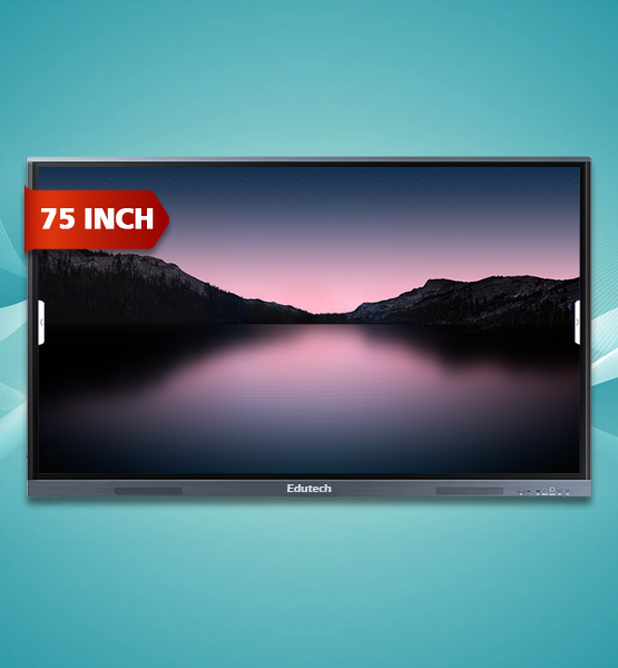Edutech 75 Inch Interactive Flat Panel Side View