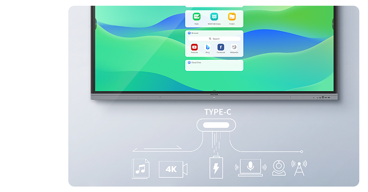 MaxHub E2 Touch Panel with Versatile Connectivity for Smart Classrooms