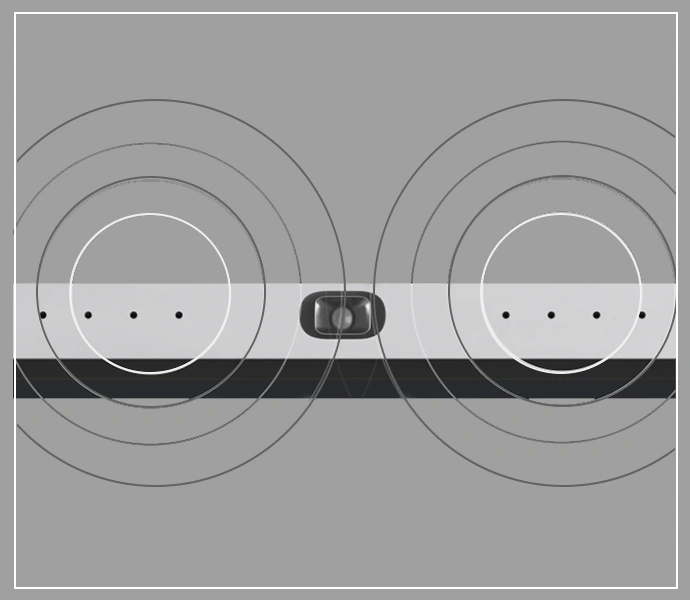 In-built 8-array omni-directional microphone for smart boards