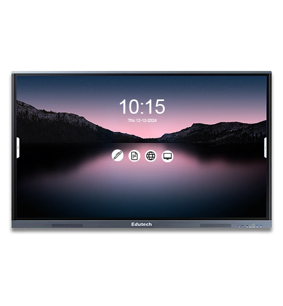 Interactive flat panel for schools in India with 4K smart classroom display