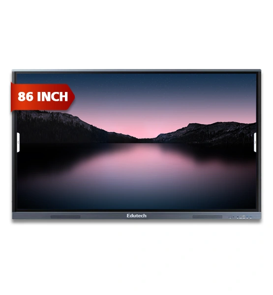 Edutech 86 Inch Interactive Flat Panel Smart Board for Schools and Colleges