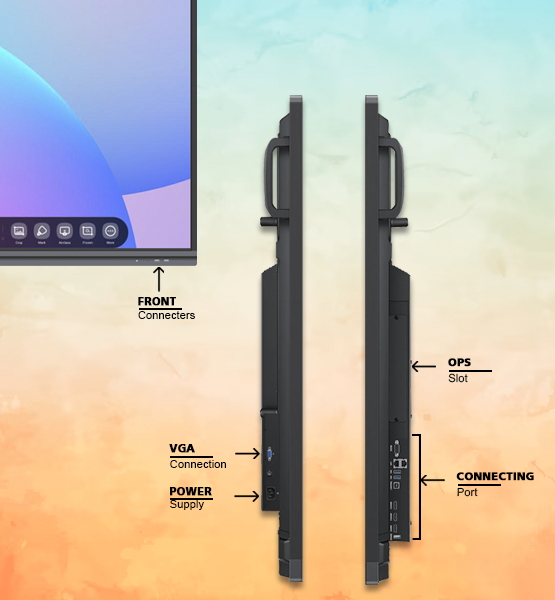 MaxHub Interactive Flat Panel 75 Inch Close-up
