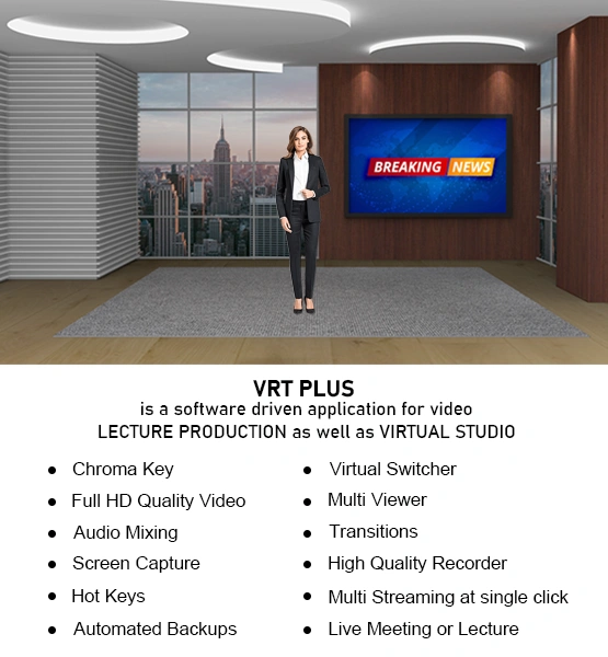 VRT Plus virtual classroom video production features